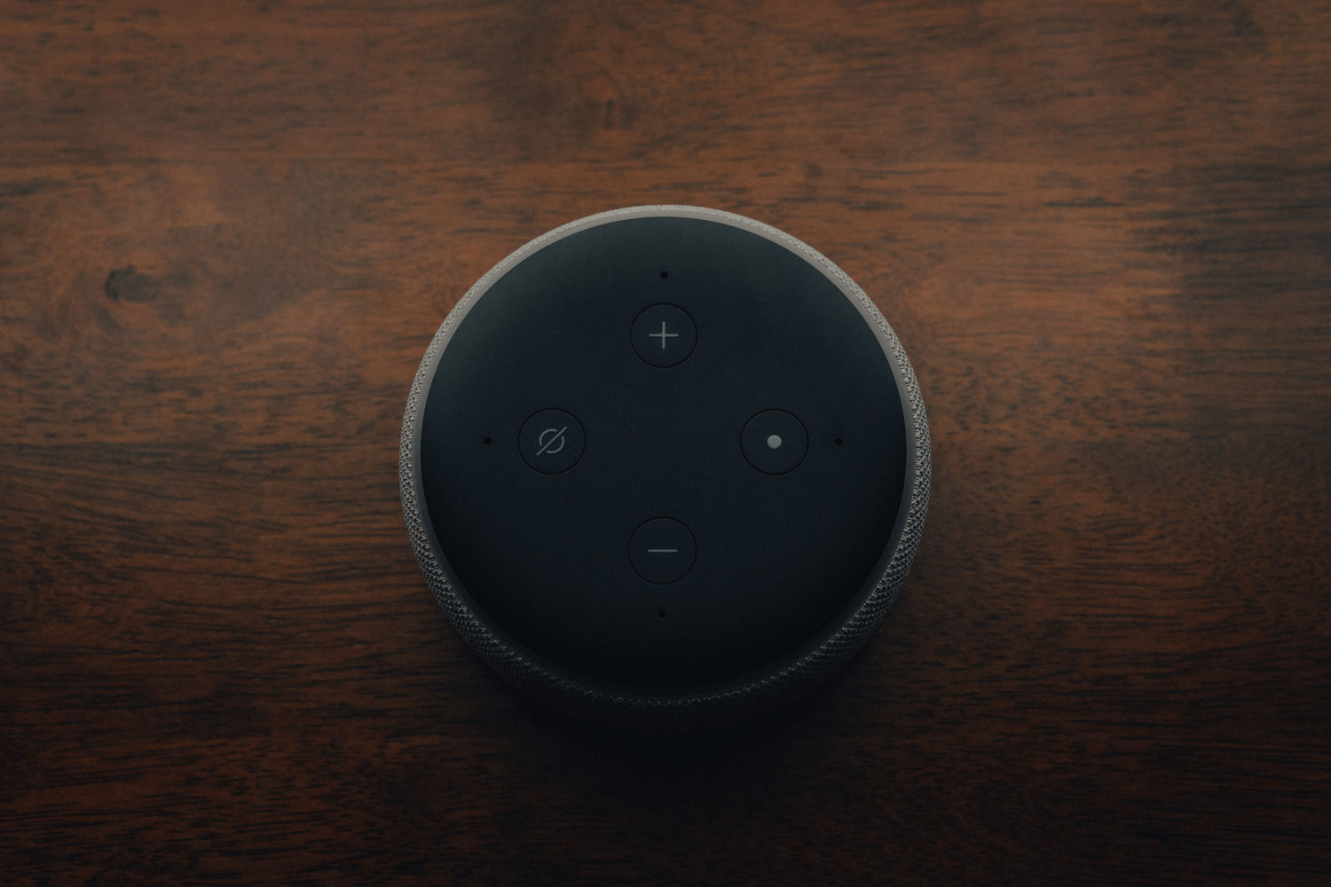 Background image showing an Amazon Echo device. Photo by Mark Farias, available on Unsplash.
